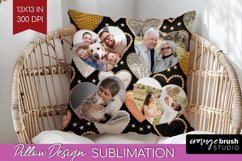 Valentines Day Photo Pillow PNG - Heart Picture Frame Pillow Product Image 1