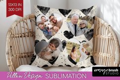 Valentines Day Photo Pillow PNG - Heart Picture Frame Pillow Product Image 1