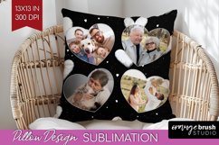 Valentines Day Photo Pillow PNG - Heart Picture Frame Pillow Product Image 1