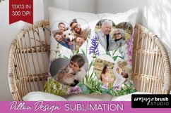 Wildflowers Photo Pillow PNG - Floral Picture Frame Pillow Product Image 1
