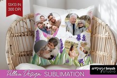 Wildflowers Photo Pillow PNG - Floral Picture Frame Pillow Product Image 1