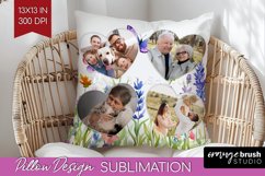 Wildflowers Photo Pillow PNG - Floral Picture Frame Pillow Product Image 1