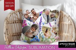 Wildflowers Photo Pillow PNG - Floral Picture Frame Pillow Product Image 1