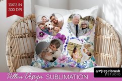 Wildflowers Photo Pillow PNG - Floral Picture Frame Pillow Product Image 1