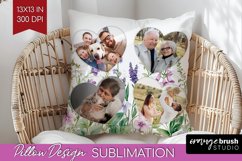 Wildflowers Photo Pillow PNG - Floral Picture Frame Pillow Product Image 1