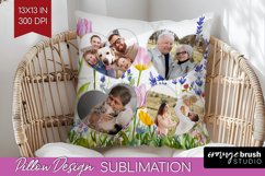 Wildflowers Photo Pillow PNG - Floral Picture Frame Pillow Product Image 1