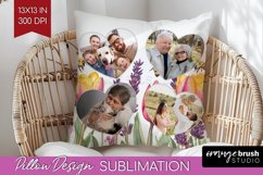 Wildflowers Photo Pillow PNG - Floral Picture Frame Pillow Product Image 1