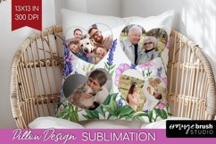 Wildflowers Photo Pillow PNG - Floral Picture Frame Pillow Product Image 1