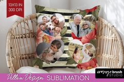 Floral Photo Pillow PNG - Peony Flower Picture Frame Pillow Product Image 1