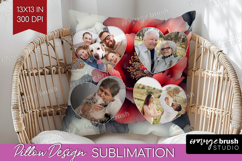 Floral Photo Pillow PNG - Peony Flower Picture Frame Pillow Product Image 1