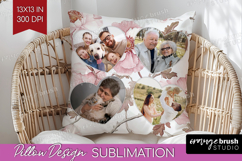 Floral Photo Pillow PNG - Peony Flower Picture Frame Pillow Product Image 1