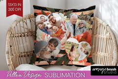 Floral Photo Pillow PNG - Peony Flower Picture Frame Pillow Product Image 1