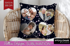 Retro Flowers Photo Pillow PNG - Floral Picture Frame Pillow Product Image 1