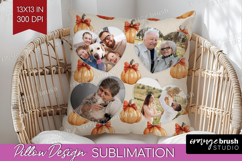 Pumpkun Photo Pillow PNG - Fall Picture Frame Pillow Cover Product Image 1