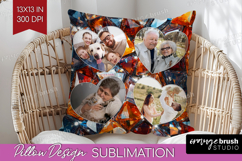 Gem Texture Photo Pillow PNG - Gemstone Picture Frame Pillow Product Image 1