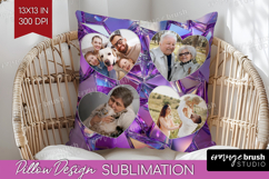 Gem Texture Photo Pillow PNG - Gemstone Picture Frame Pillow Product Image 1
