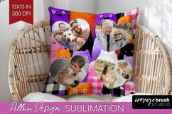 Halloween Photo Pillow PNG - Spooky Picture Frame Pillow Product Image 1