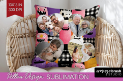 Halloween Photo Pillow PNG - Spooky Picture Frame Pillow Product Image 1