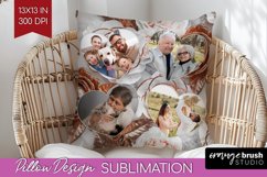 Rose Photo Pillow PNG - Floral Picture Frame Pillow Cover Product Image 1