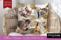 Rose Photo Pillow PNG - Floral Picture Frame Pillow Cover Product Image 1