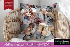 Rose Photo Pillow PNG - Floral Picture Frame Pillow Cover Product Image 1