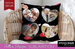 Heart Pattern Photo Pillow PNG - Valentines Day Picture Product Image 1