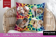 Leopard Print Photo Pillow PNG - Animal Pattern Picture Product Image 1