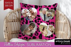 Leopard Print Photo Pillow PNG - Animal Pattern Picture Product Image 1
