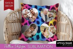 Leopard Print Photo Pillow PNG - Animal Pattern Picture Product Image 1