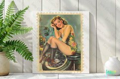 Pin-Up Girl Postage Stamps Sublimation Product Image 3