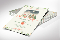 Retro Christmas Sunday Church Postcard Template, Canva EDDM Product Image 2