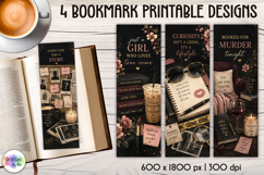 True Crime, Mystery and Detective Printable Bookmarks Product Image 1