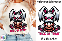 Halloween Sublimation Bundle, Creepy Voodoo Bunny Prints Product Image 7