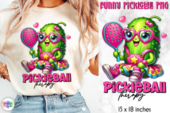 Cute Pickleball Sublimation, Funny Pickleball PNG Product Image 1