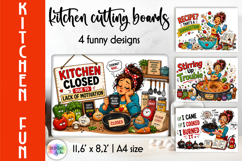 Funny Kitchen Motivation Cutting Board Designs, Sarcastic Product Image 1