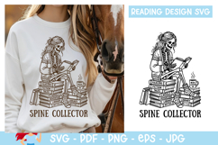 Spine collector SVG, Reading SVG Product Image 1