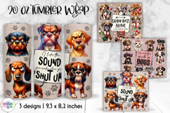 Funny Sarcastic Animal Tumbler Wraps, Coffee Lover Quotes Product Image 5