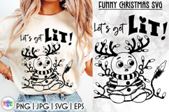 Funny Christmas SVG, Christmas Quote for Cricut &amp; Silhouette Product Image 1