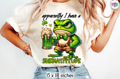 Shenattitude Grumpy Frog Beer St Patrick’s Day Sublimation Product Image 1