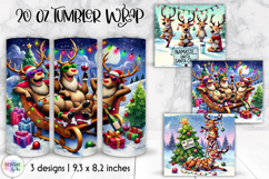 Funny Christmas Tumbler Wrap, Sarcastic Christmas Tumbler Product Image 1