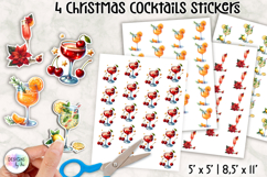 Christmas Cocktail Stickers | Festive Holiday Drinks Sticker Product Image 1