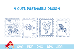 30 Summer Italy postmark, mail delivery stamps Product Image 4