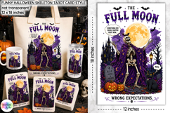 Funny Halloween Skeleton Tarot Card Bundle PNG Product Image 4