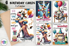 Funny Animal Birthday Cards | Cute Printable Greeting Cards Product Image 1