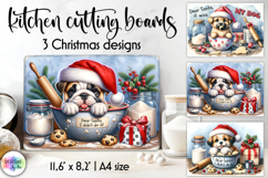 Funny Christmas Cutting Board Bundle, Sarcastic Cow and Dog Product Image 5