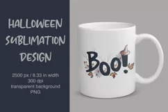 Boo shirt Halloween sublimation boo Witch hat PNG clipart Product Image 1