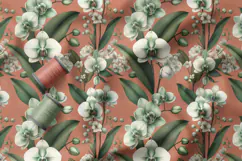 Spring Flowers Seamless Patter, Vintage Floral Pattern Product Image 2