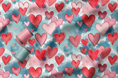 Doodle Hearts Pattern Collection | Romantic and Cute Pattern Product Image 3