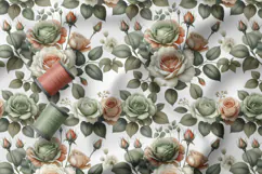 Spring Flowers Seamless Patter, Vintage Floral Pattern Product Image 4