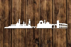 Verona City Skyline, Vector Silhouette, Verona Svg, Italy Product Image 3